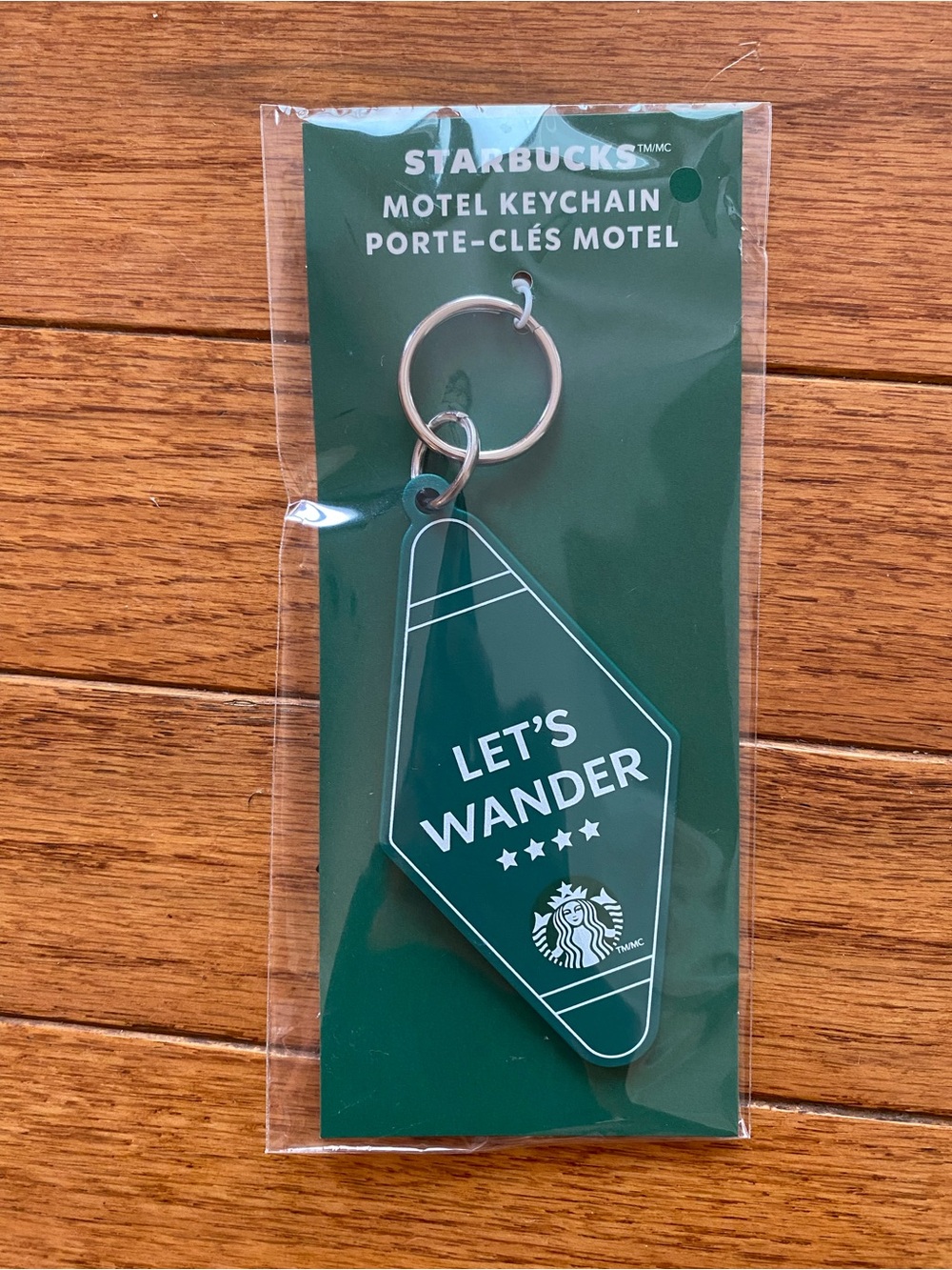 Starbucks 2026 Road Trip LET’S WANDER Motel Keychain